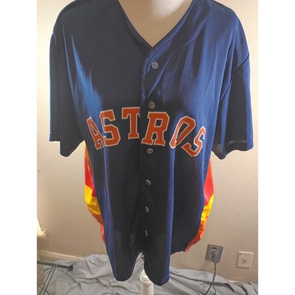 Houston Astros Baseball Jersey Correa 1 HEB Give Away Blue Sz Xl - Picture 1 of 6